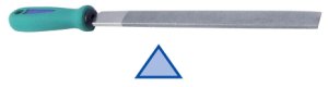 3-kant fil diamant galv. bundet L= 220 mm m/håndtag DWF-K